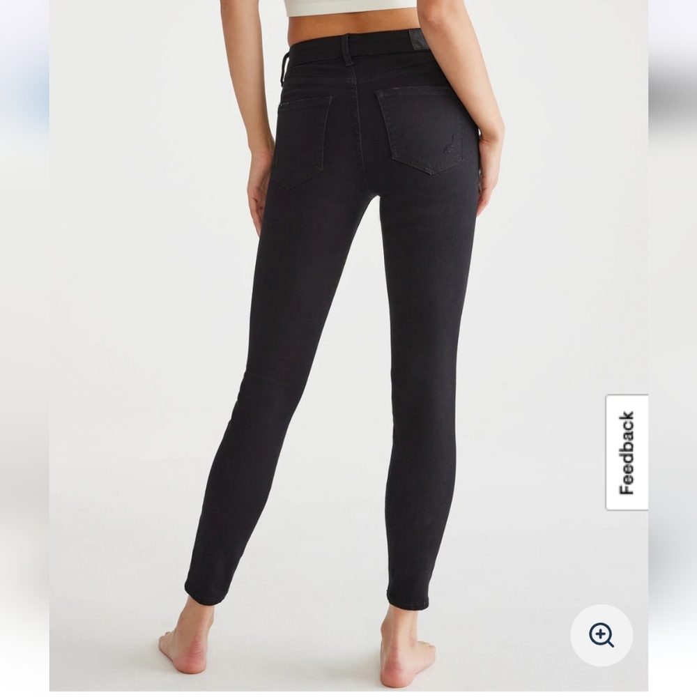 Aeropostale Black Distressed Skinny Jeans - Picture 4 of 8